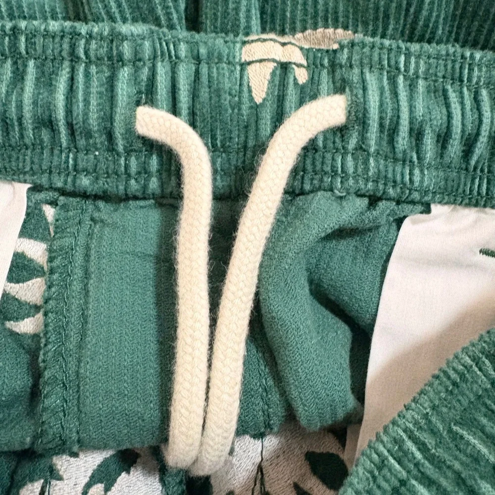 Urban Outfitters Mens Green Corduroy Sun Moon Embroidered Beach Pants Small